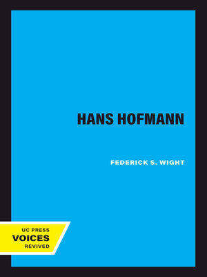 cover image of Hans Hofmann